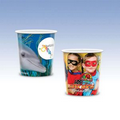 12oz-Reusable White Plastic Cup-Hi-Definition Full-Color, Top-Shelf Dishwasher Safe